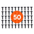ECHOGEAR Server Rack Screws 50 Pack, 10/32 Steel Screws with Nylon Washers & Pilot Point Heads for Network Racks
