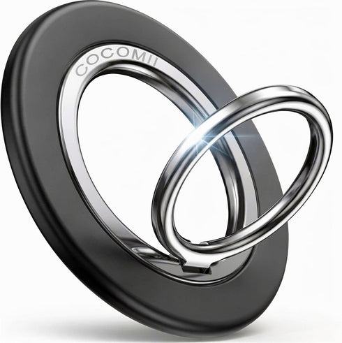 COCOMII Magnetic Phone Ring Holder for MagSafe, 360 Rotation Finger Grip Stand, Matte