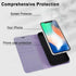 MONASAY Wallet Case for iPhone X/iPhone Xs, 5.8-inch, Flip Folio Leather Cover with Credit Card Holder, Glass Screen