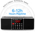 LEFON Multifunction Digital FM Radio Media Speaker MP3 Music Player with LED Screen, TF Card, USB Drive, Timing