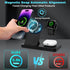 Magnetic 3 in 1 Charging Station for Multiple Devices, Mag-Safe Wireless Charger for iWatch & AirPods Pro 3 2, Foldable