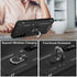 IKAZZ for Galaxy S21 Plus Case, Military Grade Shockproof Heavy Duty with Magnetic Kickstand, Black