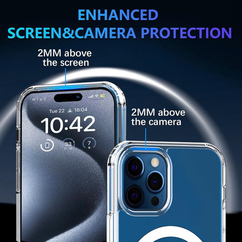 Ultra Thin Clear Case for iPhone Xs Max - Military Grade Protection, MagSafe Compatible, Not Yellowing, Shockproof.