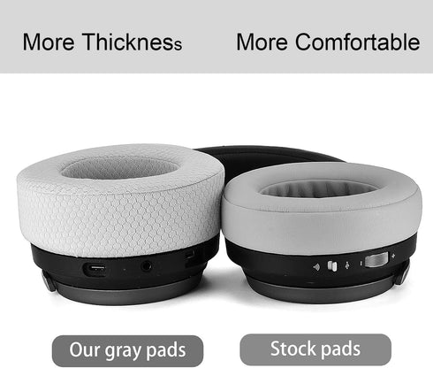 Upgrade VirtuosoXT Gray Thicker Earpads, Compatible with Corsair Virtuoso RGB Wireless SE Gaming Headset