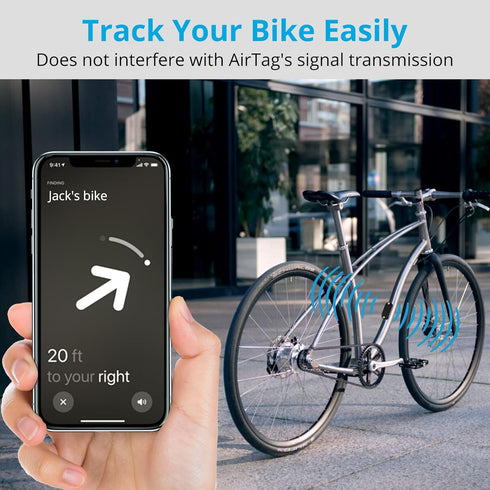 Bike Mount for AirTag - Waterproof Aluminum Alloy Holder for Bicycle Bottle Cage, Anti-Theft GPS Tracker