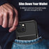 Nvollnoe iPhone 14 Case - Heavy Duty Shockproof Wallet with Card Holder, Stores 5 Cards, Large Storage (Black)