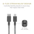 Native Union Belt Cable USB-C to Lightning, 4ft Ultra-Strong Reinforced Charging Cable with Leather Strap [MFi