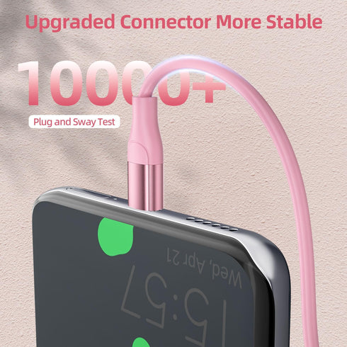 USB C to USB C Cable 3 Pack 6FT 60W, Fast Charging Cord for iPhone 15 Pro Plus, iPad, MacBook, Samsung, LG