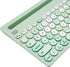 HUO JI Wireless Keyboard, Multi-Device Bluetooth and 2.4G Dual Mode for iPad, Switch, PC, Smart TV, MacBook, Green
