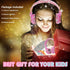 SVYHUOK Unicorn Bluetooth Headphones for Kids Girls, Pink Cat Ear Wireless Headset with Microphone, Safe Volume Limited