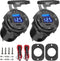 USB C Car Charger Socket, 12V USB Outlet 2 Pack, Aluminum Metal 78W Dual USB-C PD 30W and 18W QC3.0