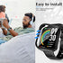2 Pack Protective Case for TOZO S3 Smart Watch, Hard PC Bumper Cover with Built-in Tempered Glass, Black (Not for TOZO