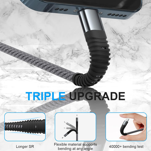 USB Type C QC3.0 Fast Charging 4-in-1 Multi USB C Splitter Cable,USB Type C Sync Cord with 4 USB C Connector,for iPhone 15 Pro Max, Samsung Galaxy S24 S23 S22 Ultra A73