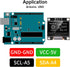YELUFT 5pcs 0.96 Inch I2C 12864 128x64 SSD1306 Pi/ESP32 Pre-Soldered IIC OLED Display Module Pixel Driver Self-Luminous