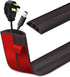 Floor Cord Cover Self Adhesive, Extension Cord Hider for Power Cord Protection, Dark Walnut, 10Ft