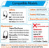 Ear Cushions for Plantronics Headset, Ear Pads Replacement for Plantronics HW251N HW261N HW510 HW520 Blackwire 3210 3220 3320 C320 C3225 Jabra PRO 920 930 9450 Biz 1900 and Most 50mm Headsets (6 Pack)