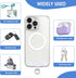 Phone Lanyard Patch Pad, 6Pcs Universal Phone Tether Tab Connector with Metal Ring for Cellphones Safety Drop