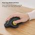 Nulea M501 Wireless Trackball Mouse, Ergonomic Rechargeable, Smooth Tracking, 3 Device Connection for PC, Laptop, Mac