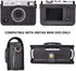 Mini EVO Camera Case, Vintage Leather Case Compatible with Fujifilm Instax Mini EVO, Fuji Instax Mini EVO Cover with Adjustable Strap - Black
