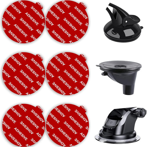 Dashboard Pad Mounting Disk Sticky Adhesive Replacement Kit, 6pcs 2.1"(53mm) Circle Double-Sided Stickers