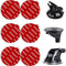 Dashboard Pad Mounting Disk Sticky Adhesive Replacement Kit, 6pcs 2.1"(53mm) Circle Double-Sided Stickers