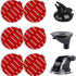 Dashboard Pad Mounting Disk Sticky Adhesive Replacement Kit, 6pcs 2.1"(53mm) Circle Double-Sided Stickers