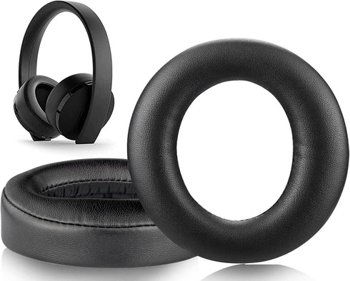SOULWIT Replacement Earpads for Sony New Gold Wireless Playstation PS4 (2018 Version) Headset, High-Density Foam