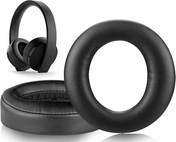 SOULWIT Replacement Earpads for Sony New Gold Wireless Playstation PS4 (2018 Version) Headset, High-Density Foam