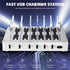 Charging Station, Multi Charging Station for Multiple Devices, 6 Ports USB Multi Phone Fast Charging Station for Cell