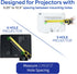 VIVO 12.5 inch 1.5 inch MOUNT-VP02B Extending Ceiling Projector Mount, Height Adjustable Projection, Up to Mounting