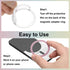 uxcell 3 Pcs Magnetic Adapter Ring, Universal Magnetic Wireless Charger Conversion Kit Sparkle Magnetic Metal Ring