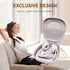LTGEM Hard Headphone Case - White+Grey for Logitech H390, JLab Go Work, EAGLEND, JIAMQISHI, FEABASK (6.8"x7"x2.9")