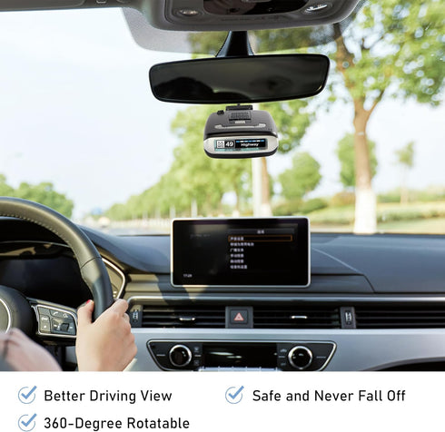 Radar Mount Mirror Mount Bracket | for Escort MAX, MAX2, Older (2015-2019) MAX 360 Radar Detector (Not for 2020 Max360
