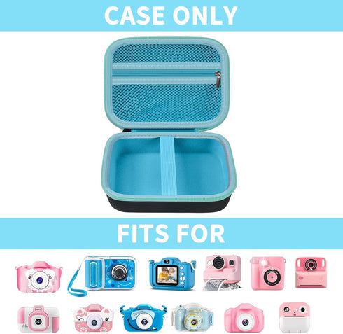 Kids Instant Print Camera Case for Dylanto/for ESOXOFFORE/for VTech KidiZoom PrintCam/Creator Cam/for Goopow/for GKTZ/for FUNKAM/for Agoigo Waterproof Digital Video Toddler Cameras - Box Only (Black)