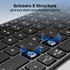Bnnwa 3-Device (2.4G+BT), TV/Phone,12 Wireless Bluetooth Keyboard, Free Switching Ultra-Slim Compact Wireless Keyboard