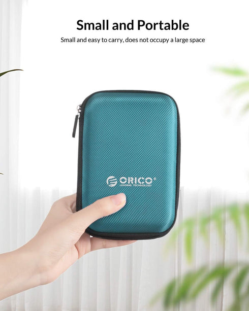 ORICO Hard Drive Case, 2.5 inch External Storage Bag, Waterproof Shockproof for Organizing HDD and Electronic