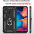 STARSHOP Compatible Samsung Galaxy A20 Phone Case with Tempered Glass Screen Protector, Military Grade Shockproof
