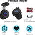 Qidoe 2 Pack USB C Car Charger - PD3.0 20W and QC3.0 18W with LED Voltmeter and ON/Off Switch