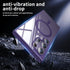 Samsung Galaxy S23 Ultra Case, Magnetic Cover with Soft Frosted Frame & Hard Clear Back, Shockproof Protection (Purple)