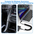 USB to USB C Coiled Cable - Fast Charging for iPhone 16/16 Pro/16 Pro Max/16 Plus/15/15 Pro, 3FT Retractable Cord