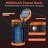 FosPower Bug Zapper Outdoor - 5-in-1 3300V Mosquito Zapper with 29600mWh Power Bank, Flashlight, Reading Light, SOS