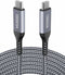 15FT Braided USB C to USB C Cable 100W, Fast Charging for Samsung Galaxy S21/S20, Note 10/20, MacBook Pro/Air, Google