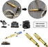 The Lord of the Tools 5PCS RCA to 1/4 Inch Adapter, Gold Plated RCA Female to 6.35mm Mono Male Plug
