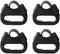 4pcs Camera Strap Triangle Split Ring Hooks with Plastic Bracket for Straps and Luggage Accessories