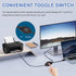 GIASYIEH 2 1 (4.5M/14.7FT) in Printer Cable Splitter, USB B to Dual USB A Cord for Two Computers Sharing One