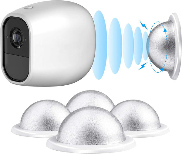 Skylety 4 Pack Security Wall Mount, Metal Magnetic Mount for Arlo, Arlo Pro, Arlo Pro 2, White, Arlo Accessories