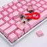 Granvela Keycaps, 104 Keys ABS Keycap Set for Mechanical Keyboards, ANSI US-Layout, Light Pink for RGB