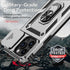 Hitaoyou Compatible with iPhone 15 Pro Max Case, Military Grade Shockproof Case with Camera Cover & Kickstand (Silver)