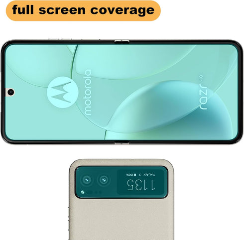 Motorola Razr (2023) Screen Protector - Self-Healing TPU Film, HD, Anti-Scratch, Case Friendly, 2+2 Pack (No Glass)