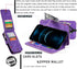 MODOS LOGICOS Detachable Wallet Folio Compatible with iPhone 12 Pro Max, Purple PU Leather Purse with Zipper Cash